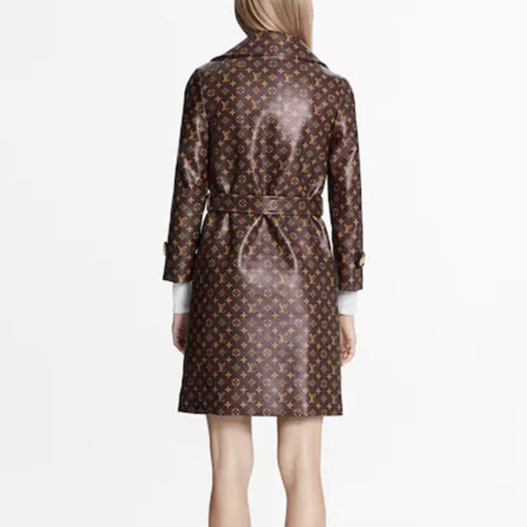 Shop (W) 루이비통 모노그램 레이스업 트렌치코트 브라운 1A8C4F