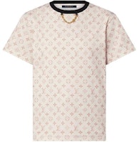 (Women) LOUIS VUITTON Monogram Logo Print Oversized Short Sleeve T-Shirt Beige SS24 1AFON8 (Women) LOUIS VUITTON Monogram Logo Print Oversized Short Sleeve T-Shirt Beige SS24 1AFON8
