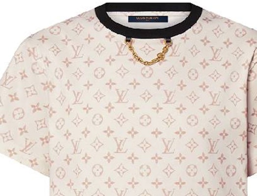 (W) ルイヴィトン モノグラムロゴプリント オーバーサイズ Tシャツ ベージュ SS24 1AFON8 Details for (W) ルイヴィトン モノグラムロゴプリント オーバーサイズ Tシャツ ベージュ SS24 1AFON8