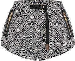 (Women) LOUIS VUITTON Monogram Logo Print Shorts Black 1A8LMI (Women) LOUIS VUITTON Monogram Logo Print Shorts Black 1A8LMI