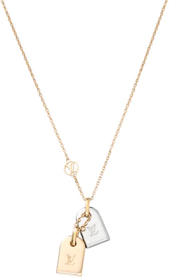 (W) 路易威登Monogram金屬項鍊 女士玫瑰金 R96593 Order (W) 路易威登Monogram金屬項鍊 女士玫瑰金 R96593