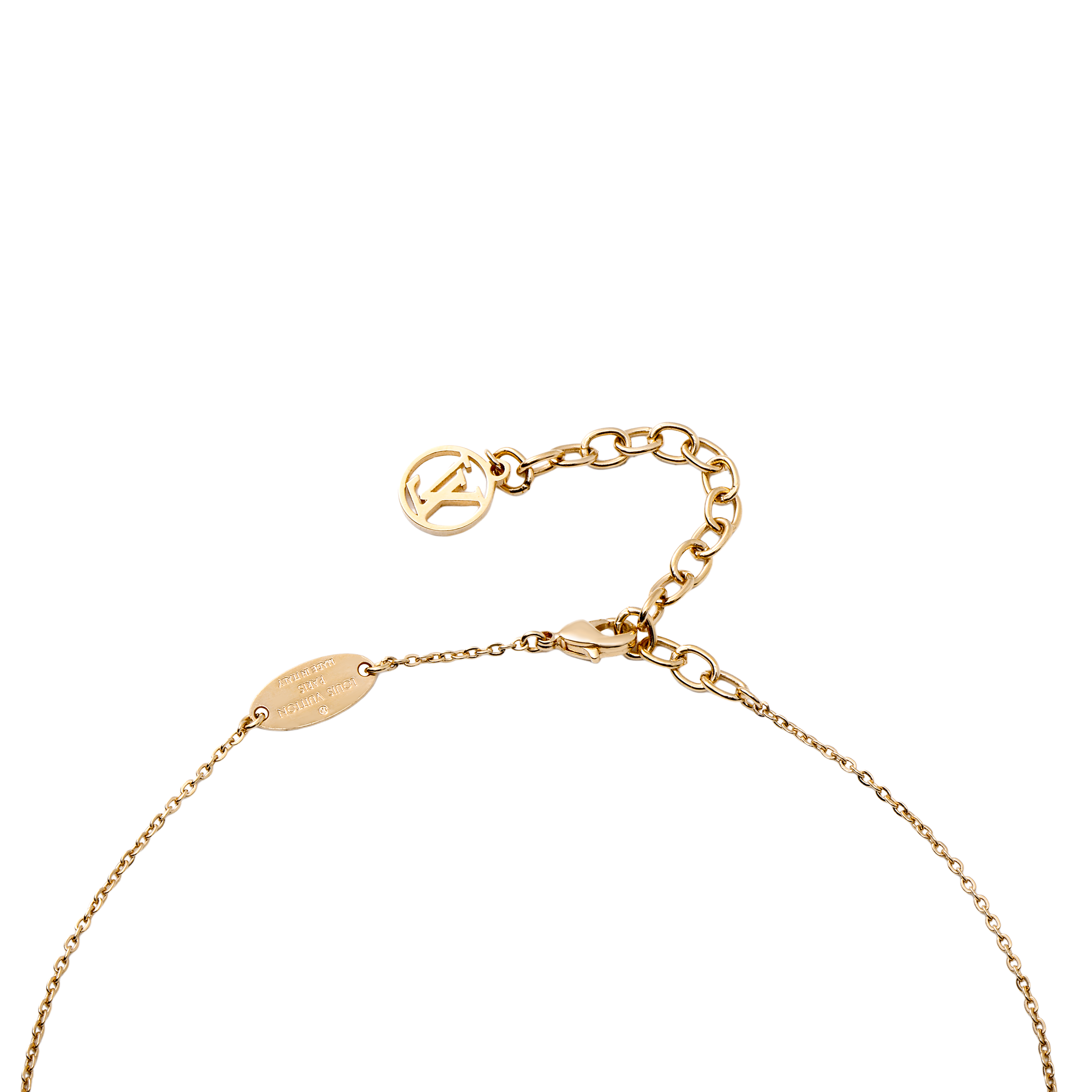 (Women) Louis Vuitton Monogram Metal Necklace Women’s Rose Gold R96593 圖 5