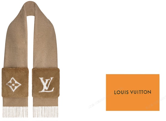 (Women) LOUIS VUITTON Monogram Pattern Stylish Mink Fur Scarf for Women. M77736 Buy (Women) LOUIS VUITTON Monogram Pattern Stylish Mink Fur Scarf for Women. M77736