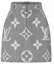 Buy (W) 루이비통 모노그램 프린트 A라인 미니 스커트 여성용 그레이 1A91T7