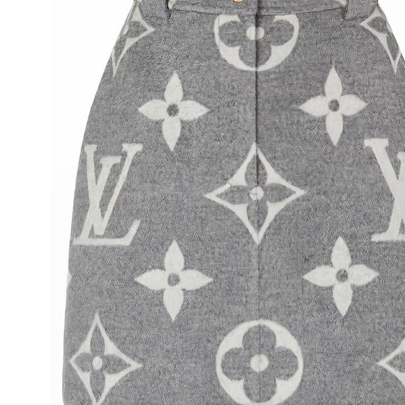 Sizing (W) 路易威登 LV 老花印花灰色A字迷你裙 女款 1A91T7