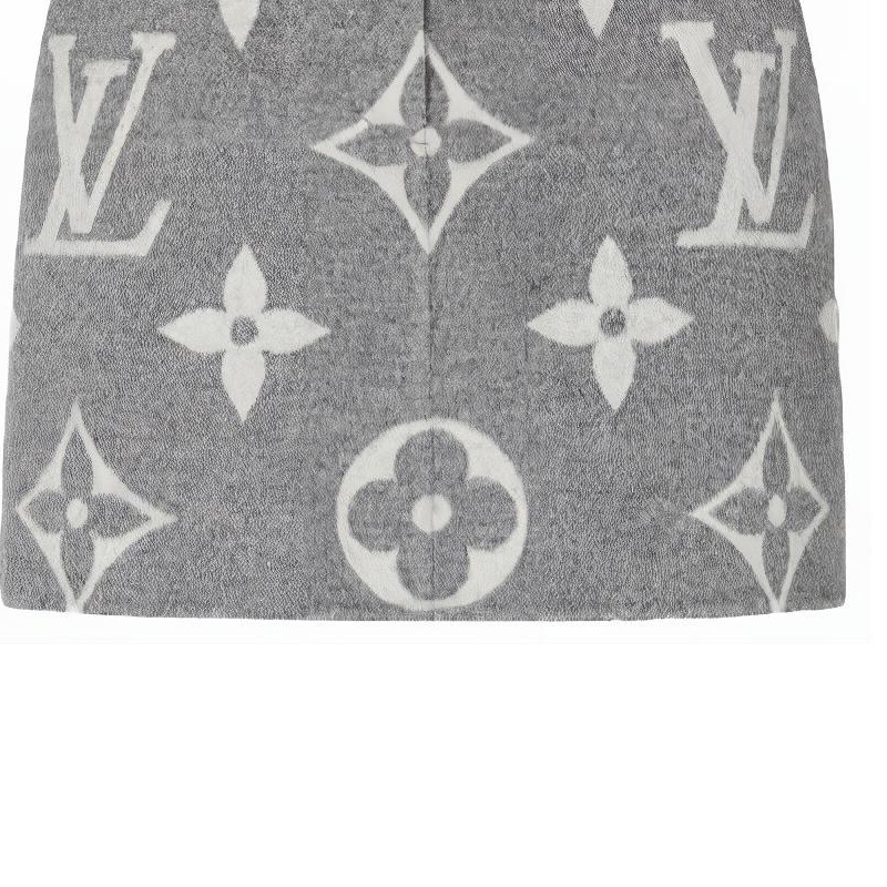 Cheap (W) 路易威登 LV 老花印花灰色A字迷你裙 女款 1A91T7