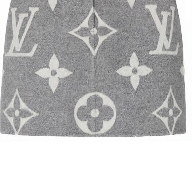 (W) 루이비통 모노그램 프린트 A라인 미니 스커트 여성용 그레이 1A91T7 Cheap (W) 루이비통 모노그램 프린트 A라인 미니 스커트 여성용 그레이 1A91T7