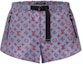 Order (W) 루이비통 모노그램 프린트 루즈핏 여성 반바지 블루 1ABRAE