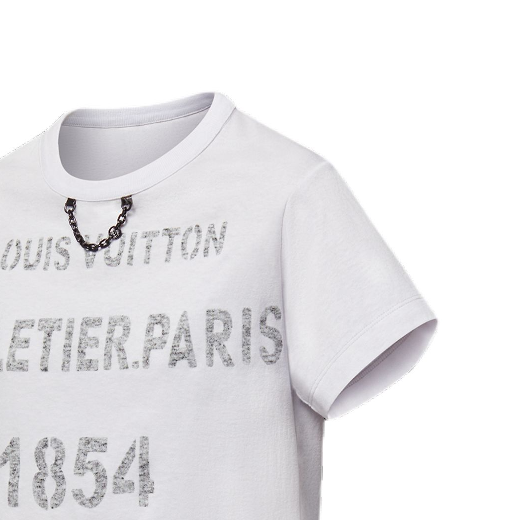 (Women) Louis Vuitton Monogram Print Short Sleeve T-Shirt White SS25 1AGQFG 圖 8