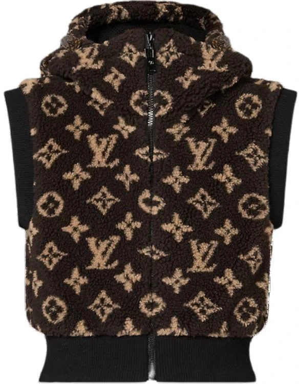 women-louis-vuitton-monogram-print-sleeveless-zip-hoodie-vest-brown-women-s-1-abyfy