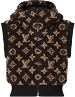 (Women) LOUIS VUITTON Monogram Print Sleeveless Zip Hoodie Vest Brown Women’s 1ABYFY (Women) LOUIS VUITTON Monogram Print Sleeveless Zip Hoodie Vest Brown Women’s 1ABYFY