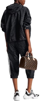 (Women) Louis Vuitton Monogram Print Zip Hoodie Parka Women Black 1AFHNG Shop (Women) Louis Vuitton Monogram Print Zip Hoodie Parka Women Black 1AFHNG