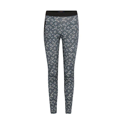 (Women) Louis Vuitton Monogram Shadow Leggings Navy Blue 1A631I