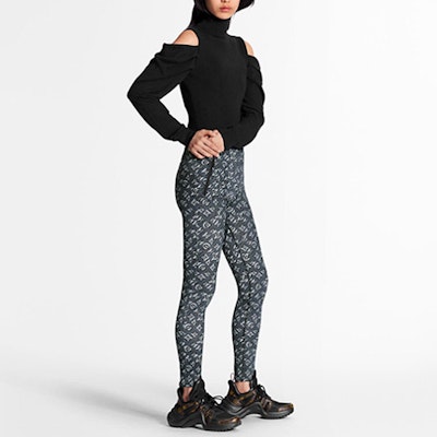 (Women) Louis Vuitton Monogram Shadow Leggings Navy Blue 1A631I Shop (Women) Louis Vuitton Monogram Shadow Leggings Navy Blue 1A631I