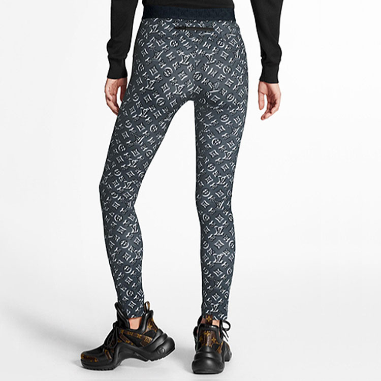 Purchase (Women) Louis Vuitton Monogram Shadow Leggings Navy Blue 1A631I