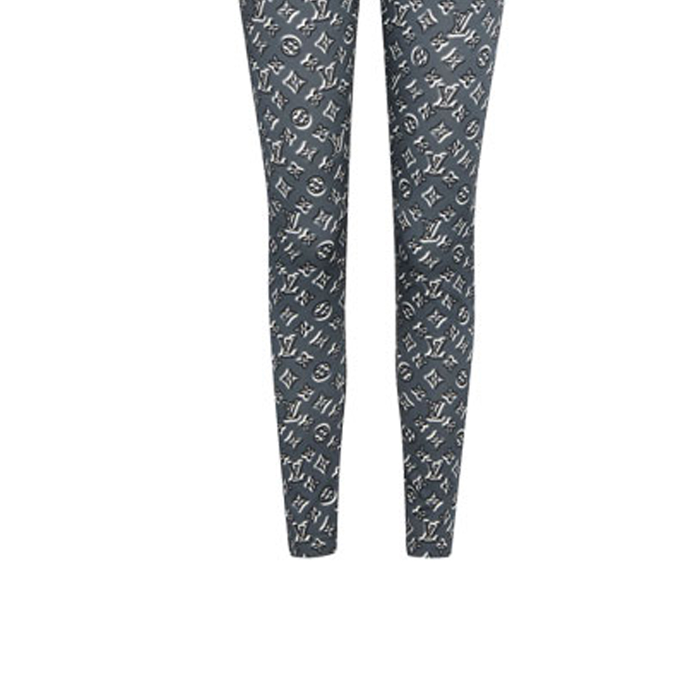 Sizing (Women) Louis Vuitton Monogram Shadow Leggings Navy Blue 1A631I
