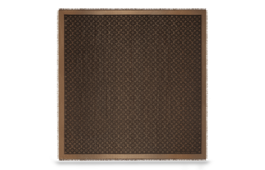 (Women) LOUIS VUITTON Monogram Shine Print Silk Blend Scarf for Women M75122 圖 4