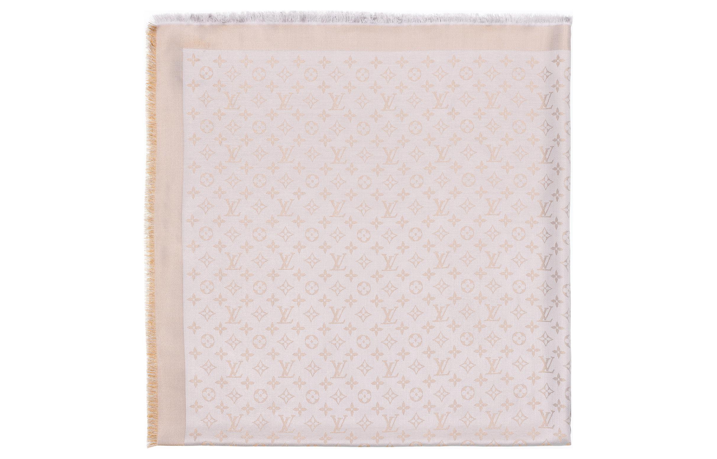 (Women) LOUIS VUITTON Monogram Silk Blend Shawl M75121