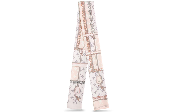 (Women) Louis Vuitton Monogram Silk Headband Light Pink M70637 圖 2