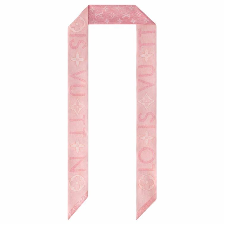 Order (W) Louis Vuitton Monogram Silk Headband Pink Aksesori. M96268