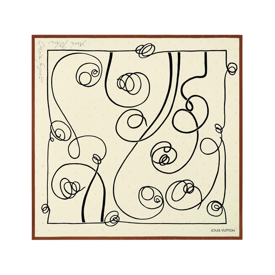 (Women) LOUIS VUITTON Monogram Silk Scarf Beige for Women. M97345