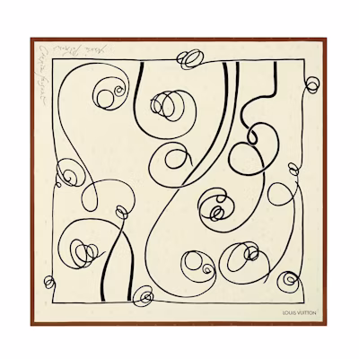 (Women) LOUIS VUITTON Monogram Silk Scarf Beige for Women. M97345