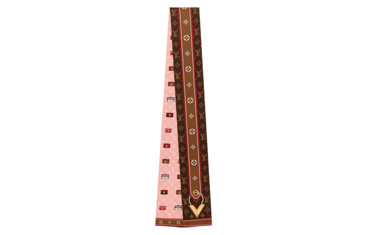 (Women) LOUIS VUITTON Monogram Silk Scarf Brown for Women. M77689 圖 2