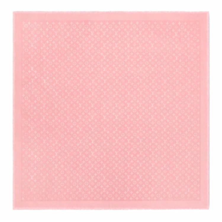 (Women) Louis Vuitton Monogram Silk Shawl  Pink. M78904 圖 3