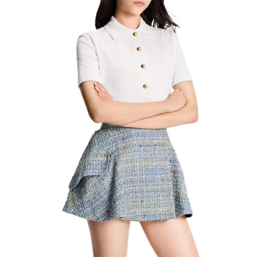 Purchase (Women) LOUIS VUITTON Monogram Solid Pullover Design Polo Shirt Women’s White 1AHUSJ