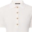 Sizing (Women) LOUIS VUITTON Monogram Solid Pullover Polo Shirt Women White 1AHUSK