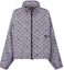 Order (Women) LOUIS VUITTON Monogram Tweed Zip-Up Hoodie Jacket Grey 1A9T7Q