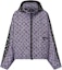 Purchase (Women) LOUIS VUITTON Monogram Tweed Zip-Up Hoodie Jacket Grey 1A9T7Q