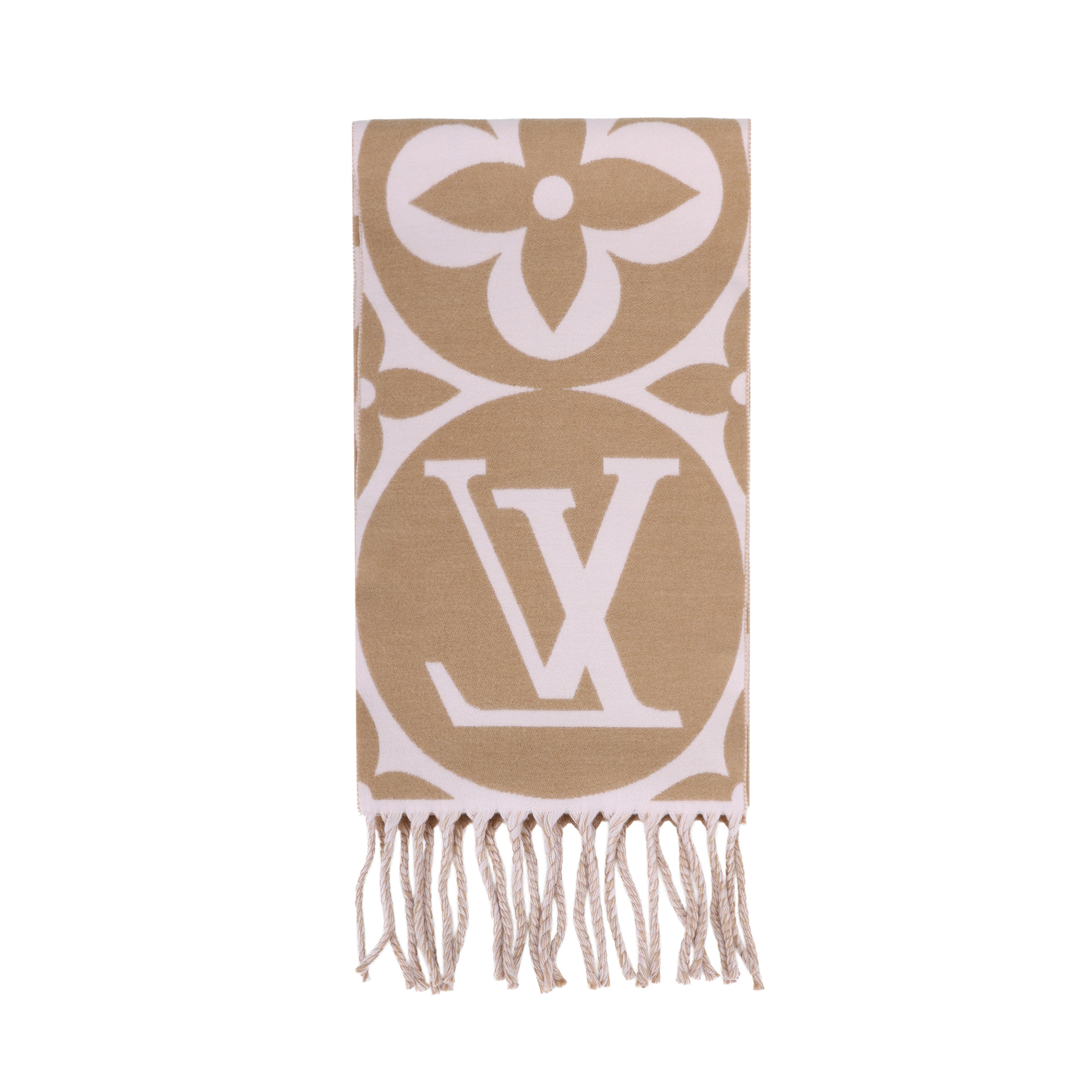 (Women) Louis Vuitton Monogram Wool Scarf Women’s Pink. M79213