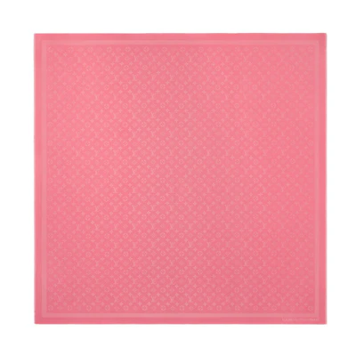 (Women) LOUIS VUITTON Monogram Wool Shawl Pearl Pink M97746