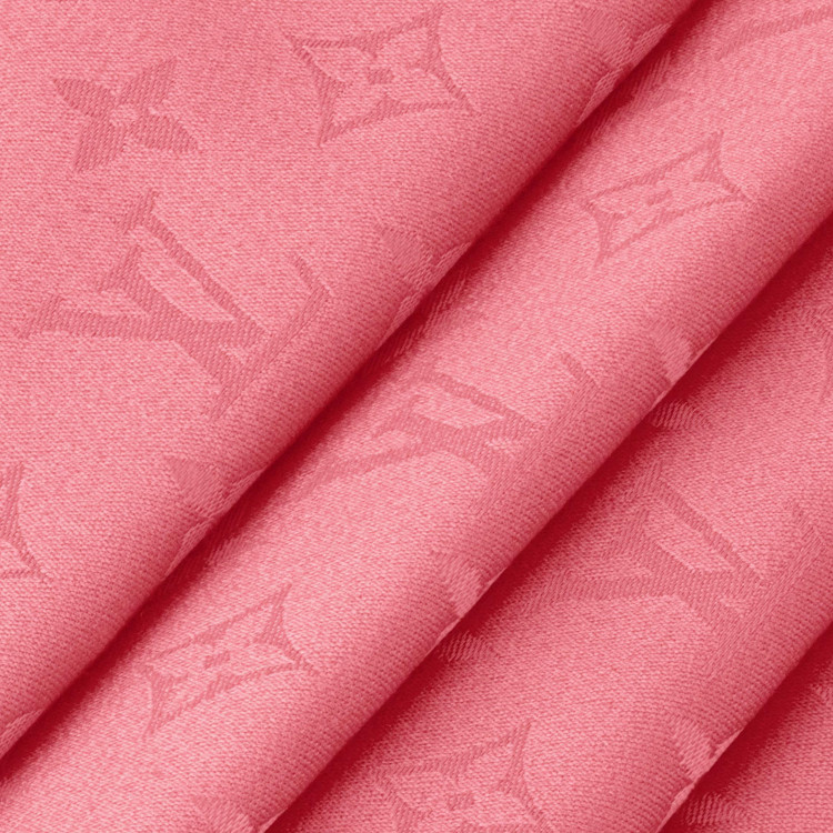 (Women) LOUIS VUITTON Monogram Wool Shawl  Pearl Pink M97746 圖 4