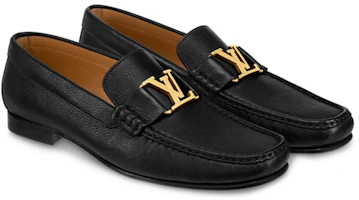 Lookbook (W) Louis Vuitton Montaigne 'Sepatu Sneaker Datar Grain Calfskin Hitam' 1A4OTO