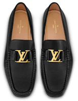 Purchase (W) Louis Vuitton Montaigne 'Sepatu Sneaker Datar Grain Calfskin Hitam' 1A4OTO