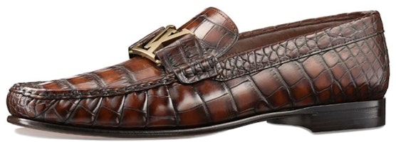 (Women) Louis Vuitton Montaigne Loafer 'Brown Crocodile' 1A2GE0 (Women) Louis Vuitton Montaigne Loafer 'Brown Crocodile' 1A2GE0
