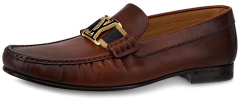 Louis Vuitton Montaigne Loafers 'Brown WaxCoated Calfskin' 1A5DRX Louis Vuitton Montaigne Loafers 'Brown WaxCoated Calfskin' 1A5DRX