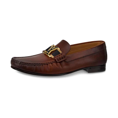 LV Montaigne Loafers 'Brown WaxCoated Calfskin'