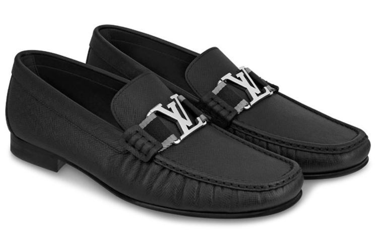 Order (W) Louis Vuitton Montaigne Taïga Loafer 'Kulit Hitam' 1A57WO