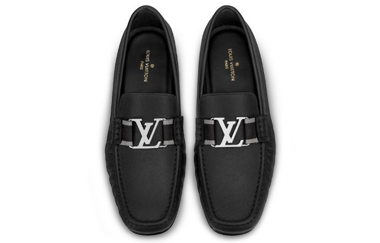 Shop (W) Louis Vuitton Montaigne Taïga Loafer 'Kulit Hitam' 1A57WO