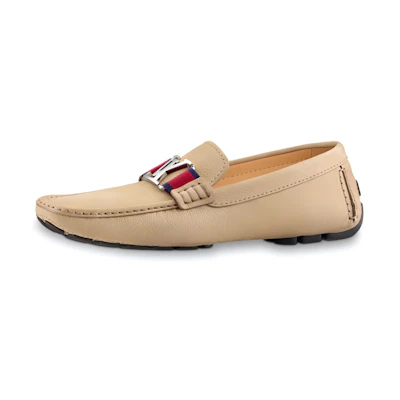 (W) LV Monte-Carlo 'Loafer Cream Pebbled Leather'