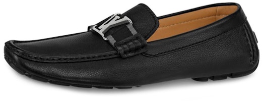 (Women) Louis Vuitton Monte Carlo 'Black Textured Calfskin Loafers' 1A4P0X (Women) Louis Vuitton Monte Carlo 'Black Textured Calfskin Loafers' 1A4P0X
