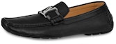 Buy (W) Louis Vuitton Monte Carlo 'Kasut Loafers Kulit Anak Lembu Tekstur Hitam' 1A4P0X