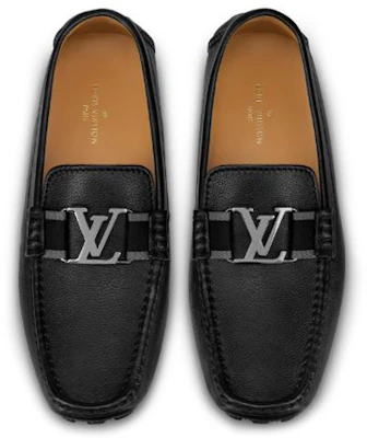 (W) Louis Vuitton Monte Carlo ''Schwarze Texturierte Kalbsleder Loafers'' 1A4P0X Shop (W) Louis Vuitton Monte Carlo ''Schwarze Texturierte Kalbsleder Loafers'' 1A4P0X