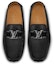 Shop (W) Louis Vuitton Monte Carlo 'Kasut Loafers Kulit Anak Lembu Tekstur Hitam' 1A4P0X