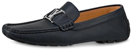 (Women) Louis Vuitton Monte Carlo 'Navy Textured Calf Leather Loafer' 1A5EDM (Women) Louis Vuitton Monte Carlo 'Navy Textured Calf Leather Loafer' 1A5EDM
