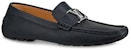(W) Louis Vuitton Monte Carlo 'Loafer Kulit Anak Lembu Bertekstur Navy' 1A5EDM