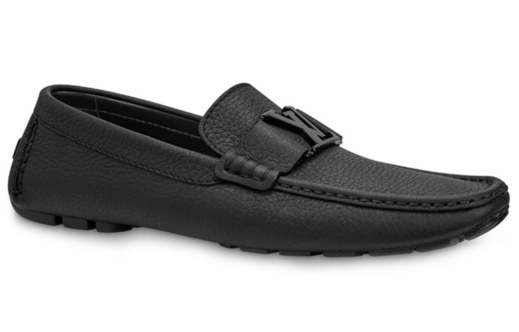 Order (W) Mocasín Louis Vuitton Monte Carlo 'Cuero Texturizado Negro' 1A5XZ9